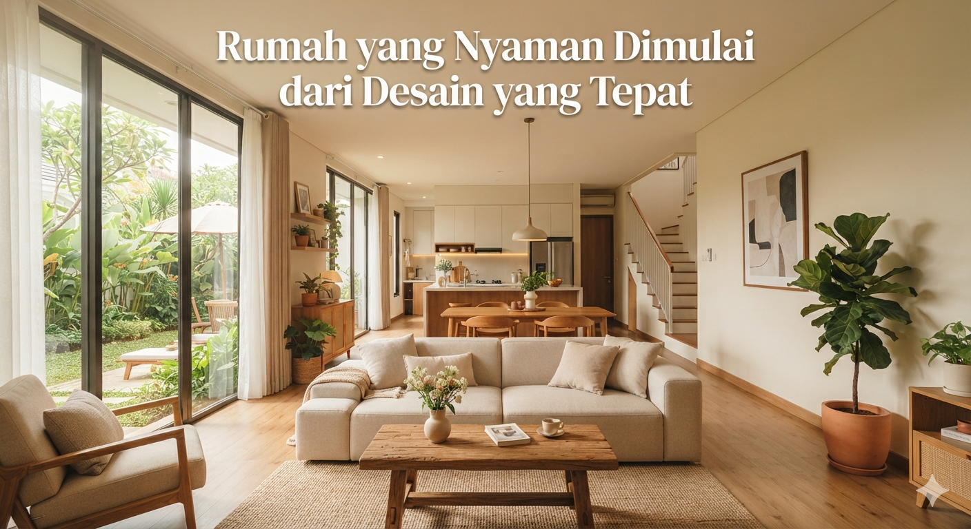 Rumah yang Nyaman Dimulai dari Desain yang Tepat